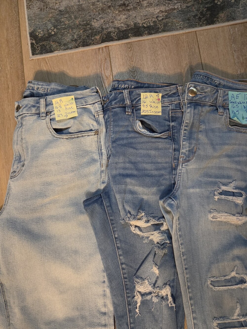 11 Pair American Eagle Outfitters One Pair Old Navy (White) Size 12 - Picture 6 of 7